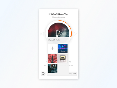 daily UI #16 dailyui music overlay playlist