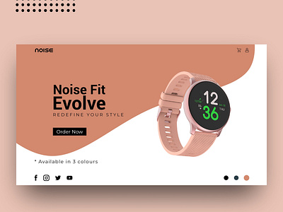 Landing Page | Noise Evolve | Daily UI