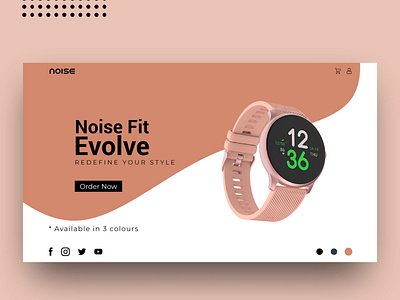 Landing Page | Noise Evolve | Daily UI adobeillustator adobexd branding dailyui dailyui 003 dailyuichallenge design landing landing page logo minimal minimalist typography ui ui ux ui design ux website