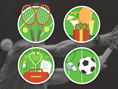 Tennis Team website illustrations color icon illustration illustrator tennis vector website