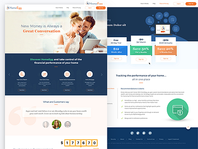 Homeegg Website interface ui ux website