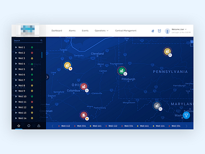 Optima Oil Management Platform animation dashboards design interface ui ux