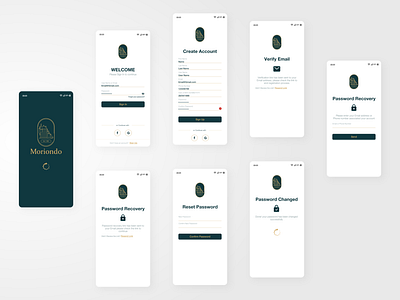 Moriondo - Sign In, Sign Up & Password Recovery User Flow