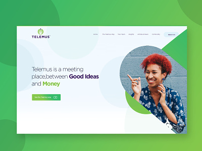 telemus way landing page responsive ui website design