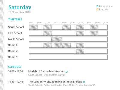 Schedule: Saturday (Day 2) v1