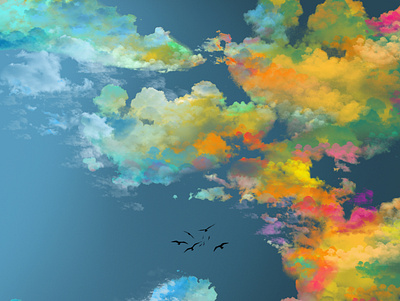 clouds design illustration paint photoshop web