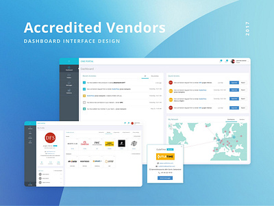 Accredited Vendors - Dashboard interface dashboard design dashboard interface inoxoft ui design ux design web design