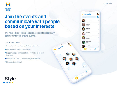 Events & communication mobile app case study inoxoft mobile app design ui design ux design