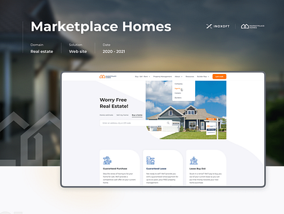 Marketplace Home appdesign case study design inoxoft ui ui design ux ux design web web design website