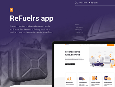 ReFuelrs App appdesign branding case study inoxoft mobile design ui ui design ux ux design web design