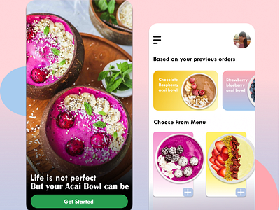 Acai Bowl UI/UX