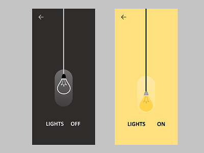 Light ON and OFF animation animation app design app designer appdesign bulb figma inovative light simple ui ui inspiration uidesign uiux ux uxinspiration webdesign website website design