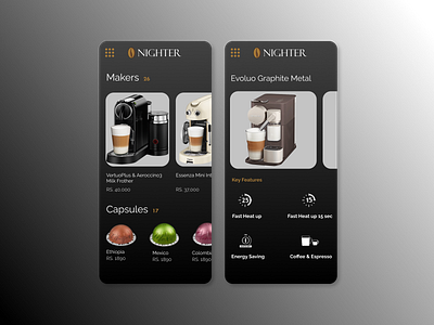Nespresso Coffee Machine app design app design app designer coffee figma home screen landing page nespresso ui ui inspiration uiux website design