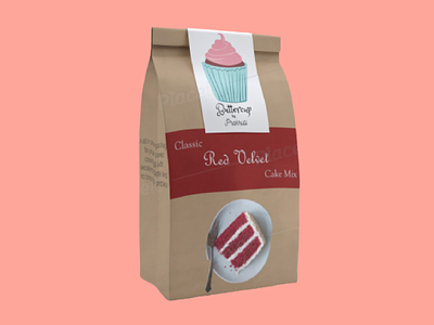 Cake Pre-mix Packaging app design bag bakery brand cake cakemix cakes coffee figma logo mockup packaging premix red velvet ui inspiration ux
