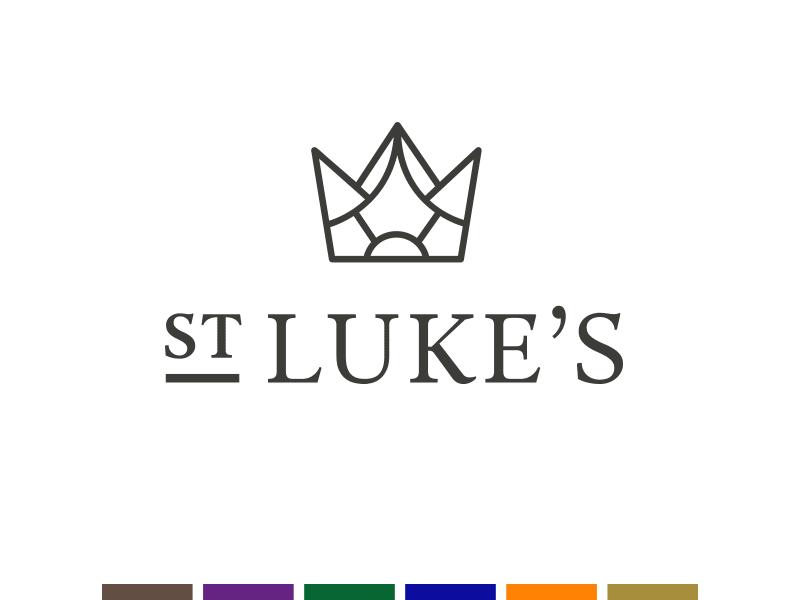 St Luke's Church branding and identity church crown