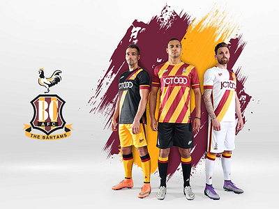 Bradford City AFC New Kit Release 2016 graphics photography
