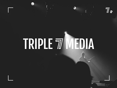 Triple 7 Media branding identity logo media