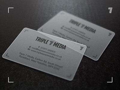 Triple 7 Media Business Cards branding business cards logo