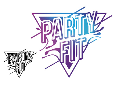 Party Fit brand class fitness logo