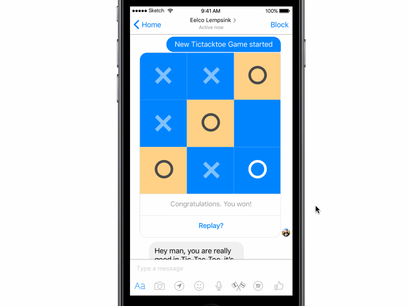 Facebook messenger additional features facebook framer game ios mapbox messenger prototype spotify tic tac toe