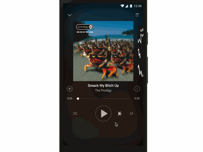 Spotify player recreated in Framer using Spotify API