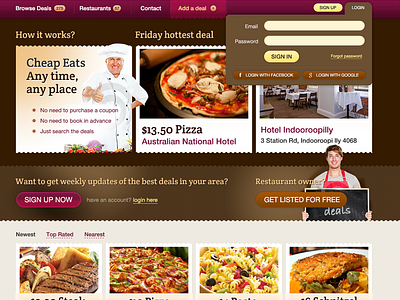 upcoming mealdeal home page