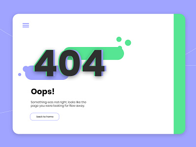 Daily UI 008 - 404 Error Page Design