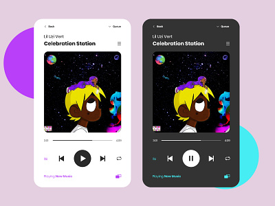 Daily UI 009 - Music Player Design (Candy Music)