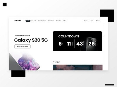 Daily UI 014 - Countdown Timer Design adobe photoshop countdown countdowntimer daily ui dailyui dailyuichallenge design illustration minimalistic modern samsung timer typography ui