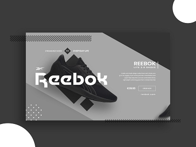 Reebok Shoe Banner/Design