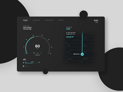 Car Interface UI Design - Daily UI 034