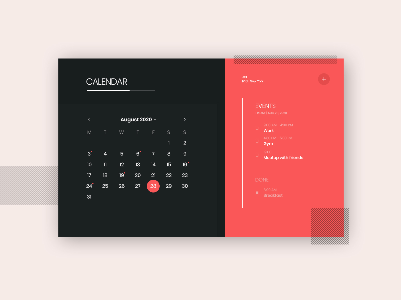 Calendar Design - Daily UI 038 by Kristers Linde on Dribbble