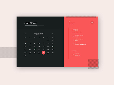 Calendar Design - Daily UI 038