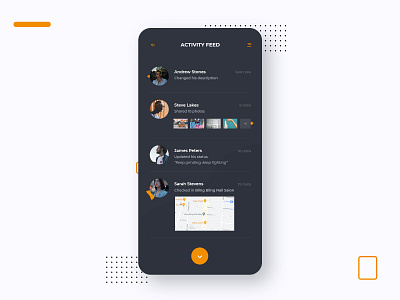 Activity Feed UI Design - Daily UI 047 activity feed adobe photoshop daily ui dailyui dailyuichallenge design minimalistic mobile modern ui web design