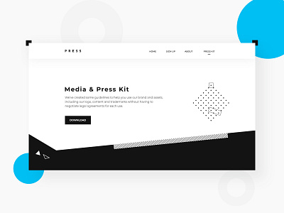 Press Page UI Design - Daily UI 051