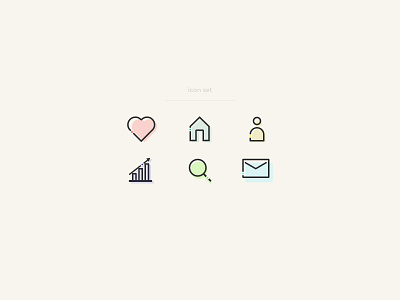 Icon Set | Daily UI 055 adobe xd daily ui dailyui dailyuichallenge design icon icon set illustration minimalistic modern ui web design webdesign