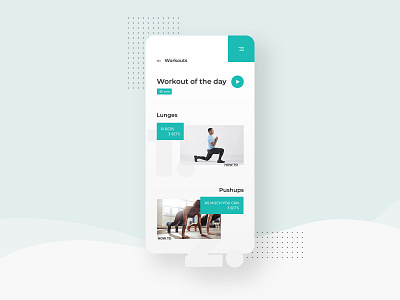 Workout of the Day UI Design | Daily UI 062