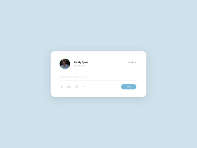 Status Update UI | Daily UI 081