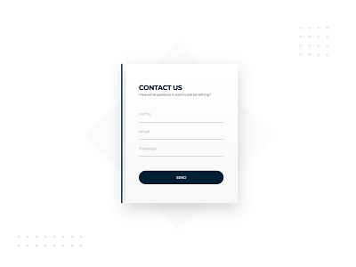 Contact Form Design | Daily UI 082 adobe photoshop contact form daily ui dailyui dailyuichallenge design form minimalistic modern ui web design webdesign