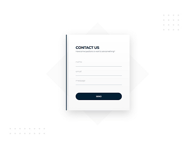 Contact Form Design | Daily UI 082