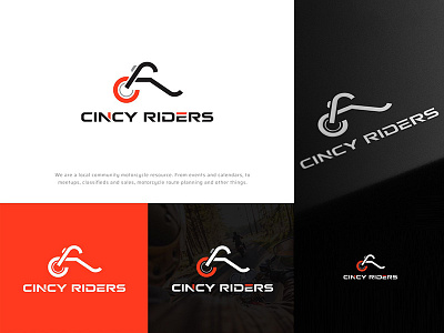 Cincy Riders automobile bike bike logo brand brand design brand identity branding branding and identity illustration illustrator logo logo design rider vector
