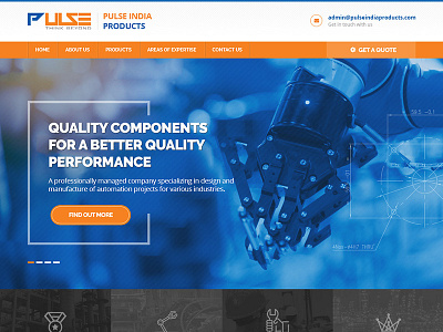 Pulse India automobile design industrial industry ui web design web ui webdesign website