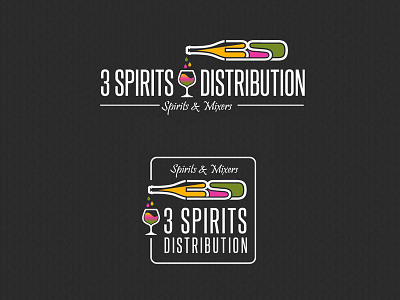 3 spirits distribution brand design brand identity branding branding agency branding design illustration illustrator logo logo design logodesign vector