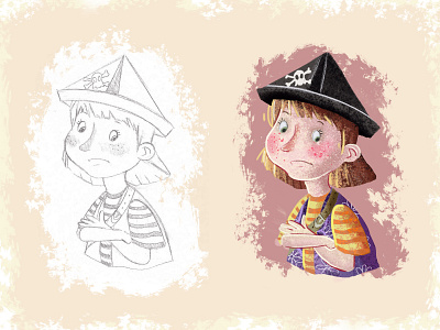 Pirate Girl 3 book cartoon character children children art childrens book digital art digital painting drawing funny girl illustration photoshop pirate