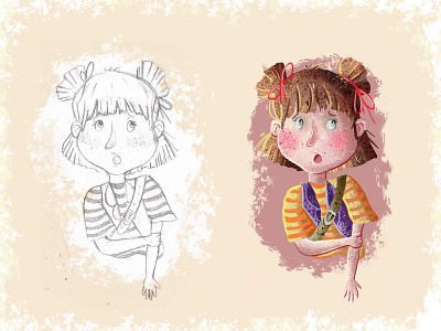 Girl - children book Illustration