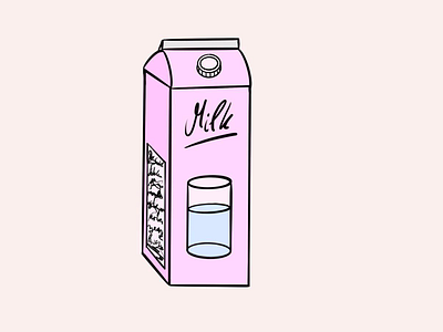 M I L K design illustration procreate