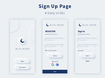 Daily UI 001 | Sign Up Page daily ui 001 dailyui dailyuichallenge