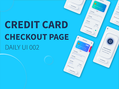 Daily UX 002 | Credit Card Checkout Page dailyui dailyui002