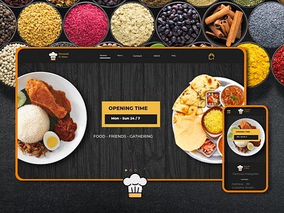 Asian Food UI Design ui uidesign website