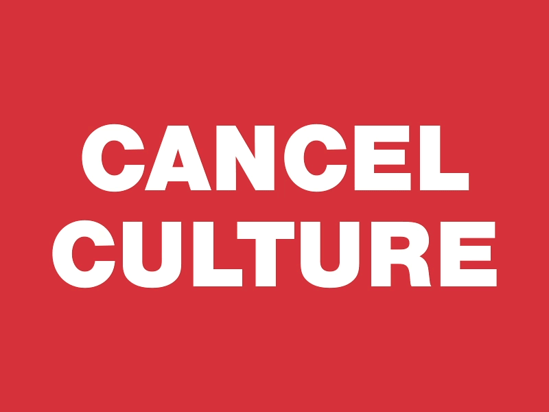 Cancel Crush! animation cancel culture typography